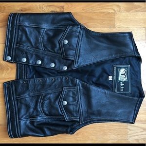 Vest leather vintage